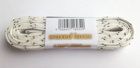 Instrike Schnürsenkel gewachst f. Hockey, Eishockey 244-330cm weis